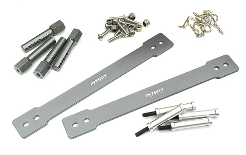 Aluminum Body Mounts w/ Body Stay Mount Plates for Tamiya Super Clod Buster