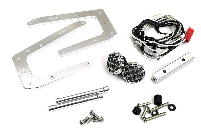 Alloy Machined Front Axle Gearbox Protection Guard for Tamiya Super Clod Buster