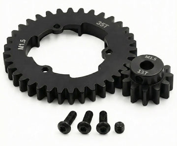 HD Steel 5mm Bore 13T Pinion+35T Spur Gear Set 1.5 MOD for Traxxas X-Maxx & XRT