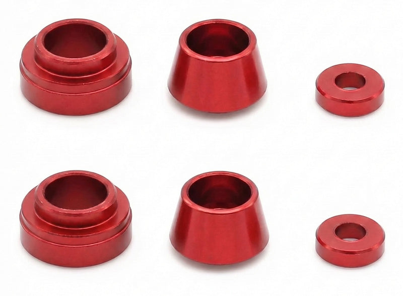 Aluminum Alloy Front Steering Cup Pad Spacer Arm Bushing for Tamiya TT02