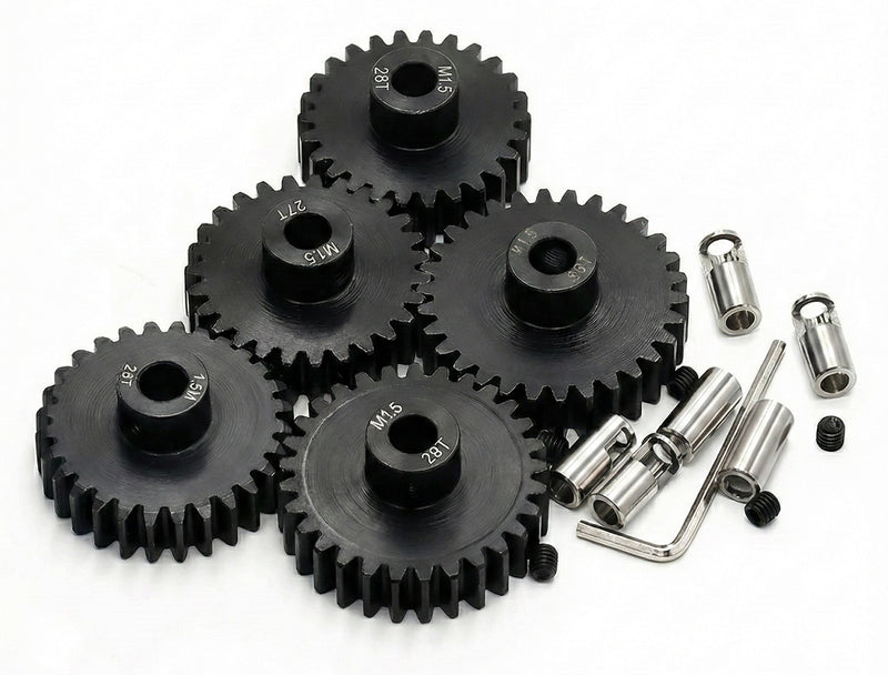 HD Steel 26+27+28+29+30T Pinion Gear Set 1.5 MOD for Traxxas X-Maxx, XRT 5mm/8mm