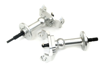 Complete Alloy Axle Tube Assembly (2) for Tamiya Super Clod Buster