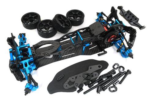 1/10 Scale RWD Drift Car w/ Carbon Fiber Chassis and High Motor Mount