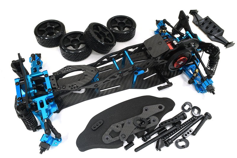 1/10 Scale RWD Drift Car w/ Carbon Fiber Chassis and High Motor Mount