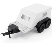 Realistic 1/10 Size Enclosed Trailer 450x220x155mm for Scale Crawler Truck