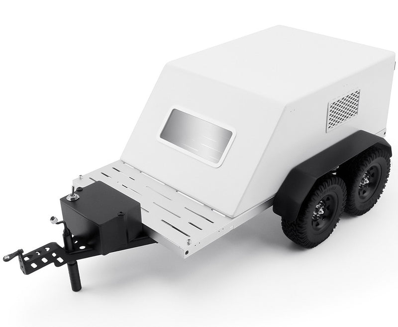Realistic 1/10 Size Enclosed Trailer 450x220x155mm for Scale Crawler Truck