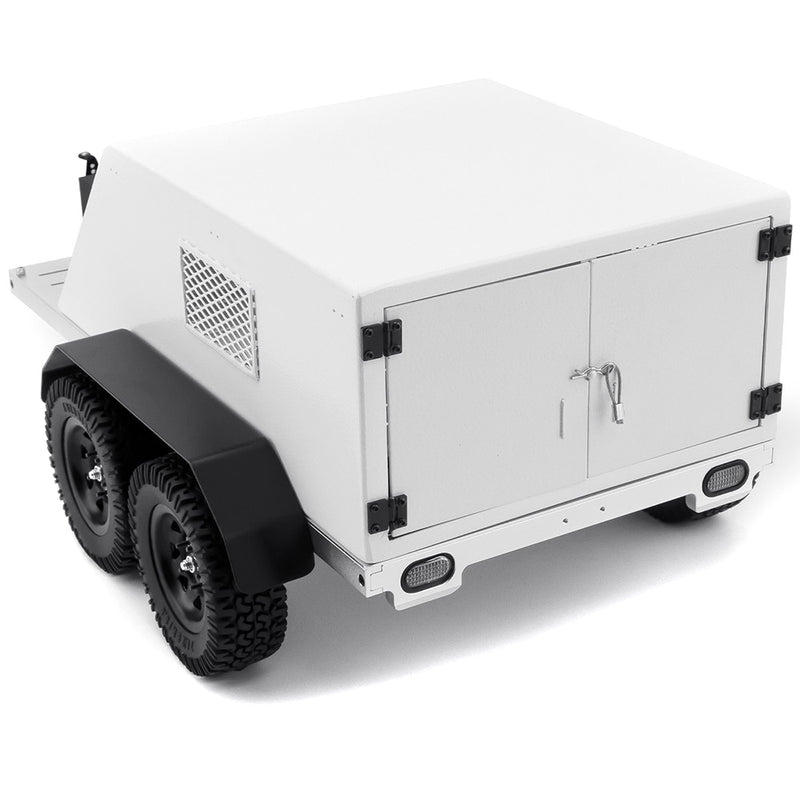 Realistic 1/10 Size Enclosed Trailer 450x220x155mm for Scale Crawler Truck