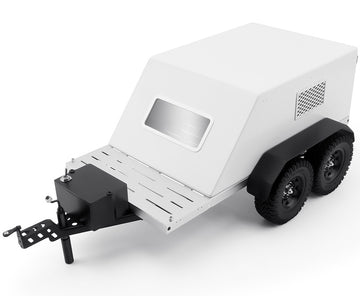 Realistic 1/10 Size Enclosed Trailer 450x220x155mm for Scale Crawler Truck