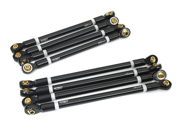 100mm & 115mm Alloy Linkages (8) for Tamiya Super Clod Buster, require C34216
