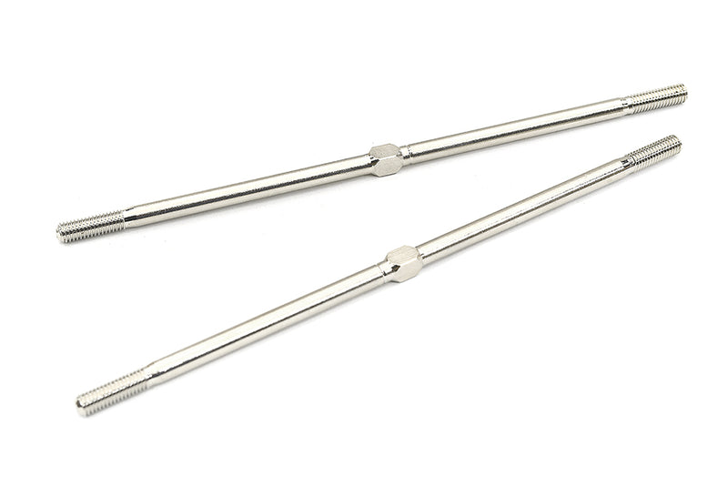 Stainless Steel Turnbuckles (2) for 1/8 & 1/10 Scale RC L=114mm M3.5 Thread Size