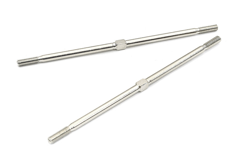 Stainless Steel Turnbuckles (2) for 1/8 & 1/10 Scale RC L=104mm M3.5 Thread Size