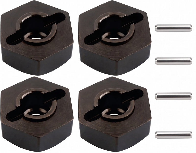 Steel 12mm Hex Hubs (4) 6.5mm for Tamiya TT-02
