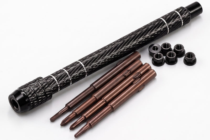 Mini Tool Set T4, 1.3mm Allen. PH1.5, PH2.0 & Wheel Nuts for Axial SCX30
