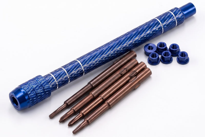 Mini Tool Set T4, 1.3mm Allen. PH1.5, PH2.0 & Wheel Nuts for Axial SCX30