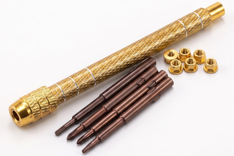 Mini Tool Set T4, 1.3mm Allen. PH1.5, PH2.0 & Wheel Nuts for Axial SCX30