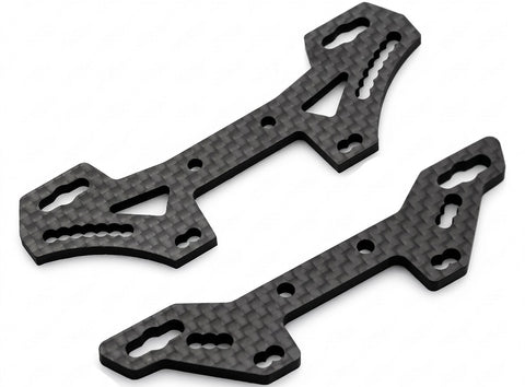 Carbon Fiber Front and Rear Shock Towers for Tamiya TT-02