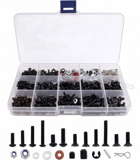 Replacement Steel Screw & Hardware Set for 1/10 Scale Crawlers
