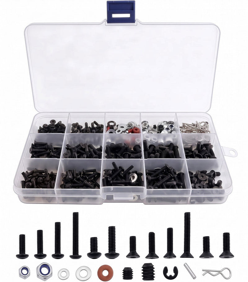 Replacement Steel Screw & Hardware Set for 1/10 Scale Crawlers