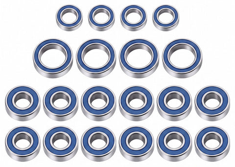 Complete Rubber Seal Bearing Set (20) for Tamiya TT-01 Type-E & Type-ES 54025