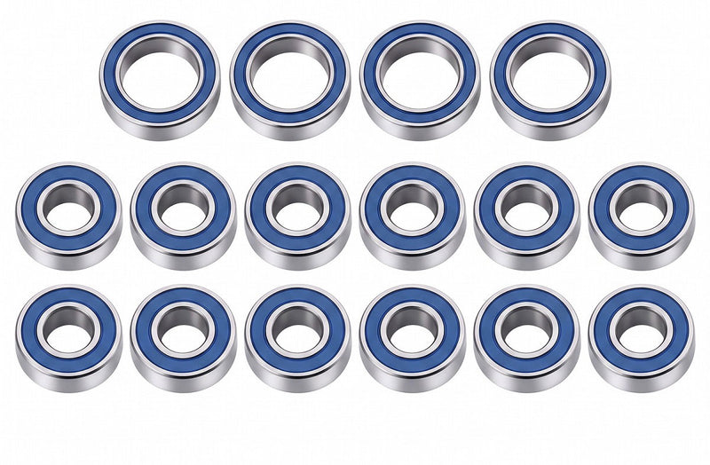 Complete Rubber Seal Bearing Set (16) for Tamiya TT-01 53497