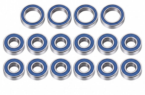Complete Rubber Seal Bearing Set (16) for Tamiya TT-02B 53497