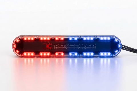 Roof Top Amber LED Light Bar On/Off w/ 5 Flashing Modes 114x24mm for 1/14 & 1/10