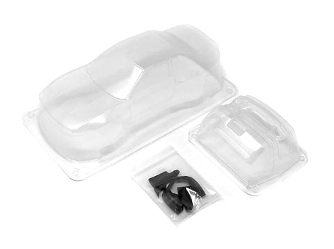 RTS 1/24 S13 Clear Plastic Body Shell w/ Decal & LED Holders (Trimmed)