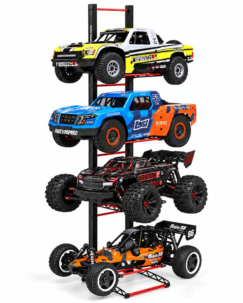 Integy 4-Level 1/5 & 1/6 Scale RC Car Display Stand (15.5x10.75x62.5in) - image 6