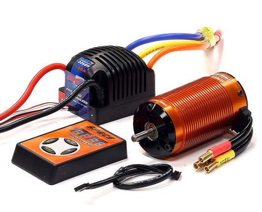 SPECS 4074 BL 2200Kv Sensored, 2S-4S ESC 135A for E-Maxx, E-Revo (-2017) & 1/8