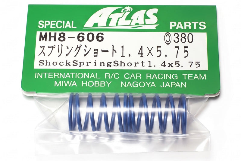 Shock Spring Short 1.4 x 5.75 for YM34v3, YM34T, YM34Si