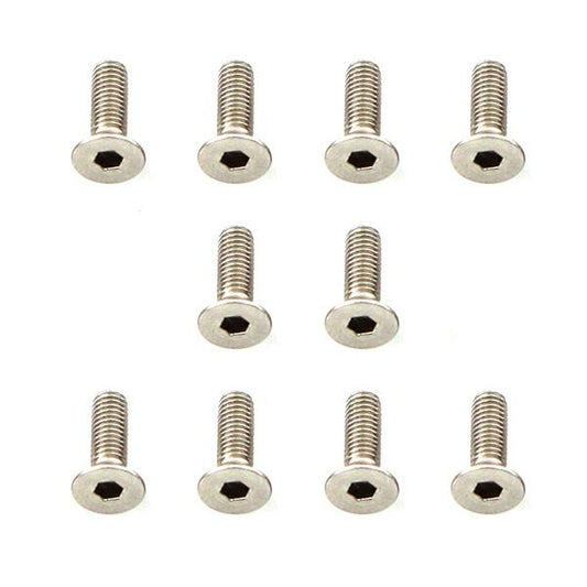 Muchmore Racing Stainless Screw Flat Head 3x10mm (10pcs)