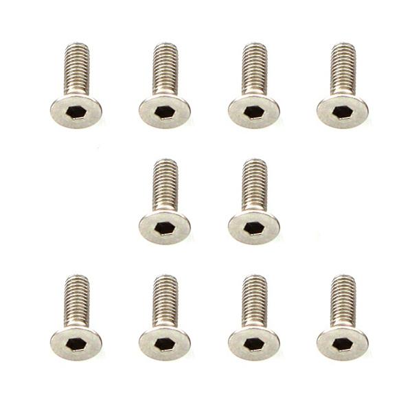 Muchmore Racing Stainless Screw Flat Head 3x10mm (10pcs)