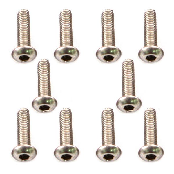 Muchmore Racing Stainless Screw Round Head 3x12mm (10pcs)