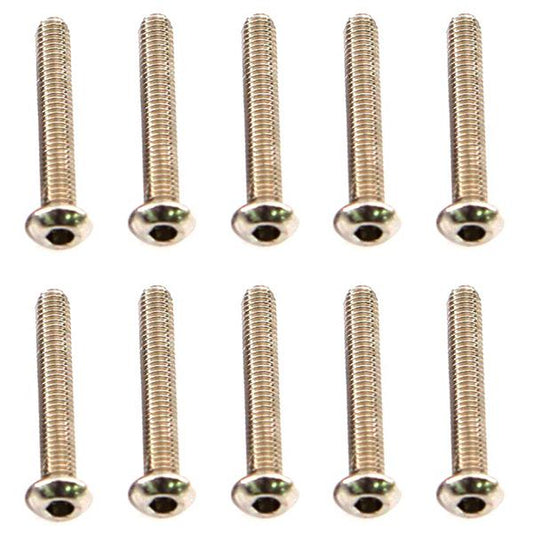 Muchmore Racing Stainless Screw Round Head 3x20mm (10pcs)