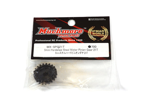 Muchmore Racing 5mm Hardened Steel Motor Pinion Gear 21T