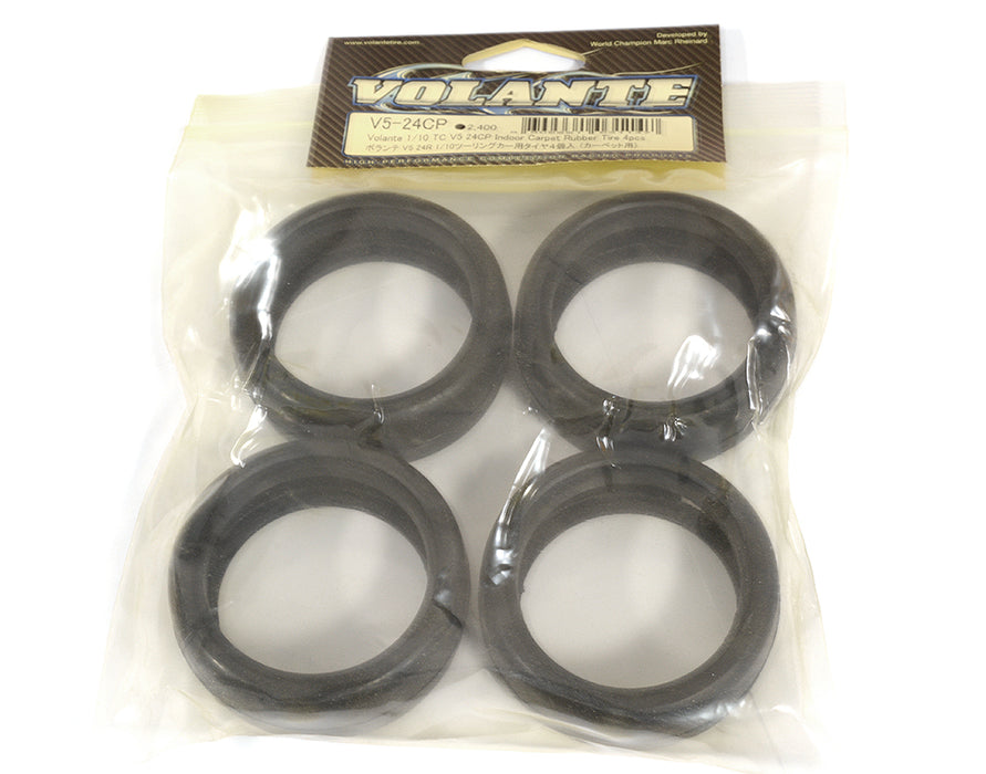 Volante 1/10 TC V5 24-CP Indoor Carpet Rubber Tire 4pcs