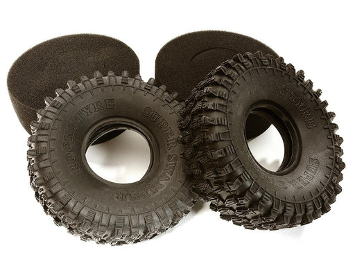 1.9 Rock Crawler Tire (2) Set for Traxxas TRX-4 Scale & Trail Crawler O.D.=118mm