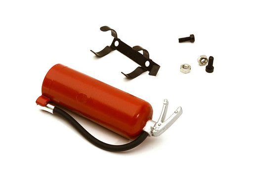 Realistic 1/10 Scale Fire Extinguisher w/ Mount for Off-Road & Drift