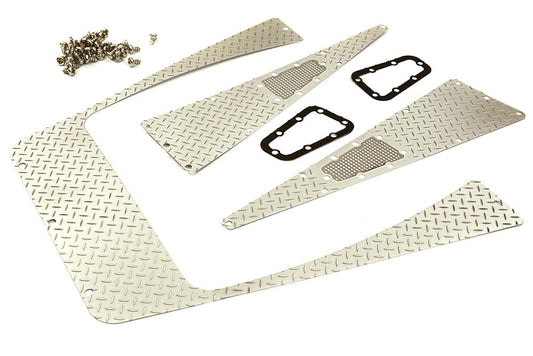 Realistic Alloy Diamond Plate Overlay Panels for Traxxas TRX-4 Scale Crawler