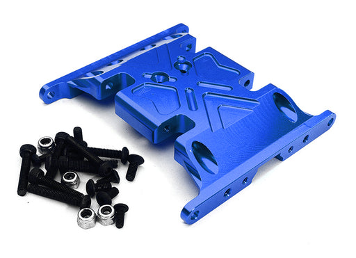 CNC Machined Center Gear Box Mount Skid Plate for Axial 1/10 SCX-10 Crawler