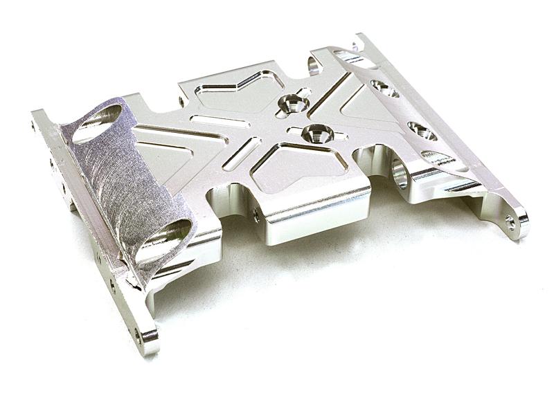 CNC Machined Center Gear Box Mount Skid Plate for Axial 1/10 SCX-10 Crawler