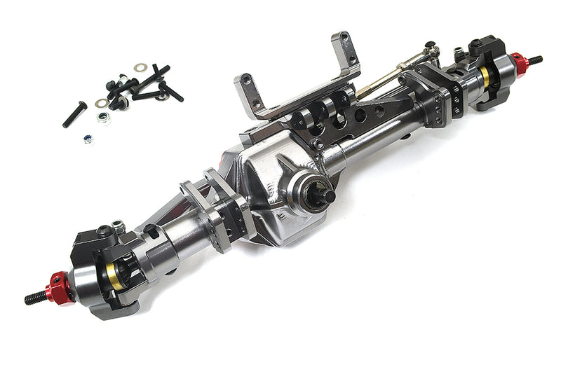 Billet Machined Complete Front Axle Assembly for Axial 1/10 RR10 Bomber 4WD