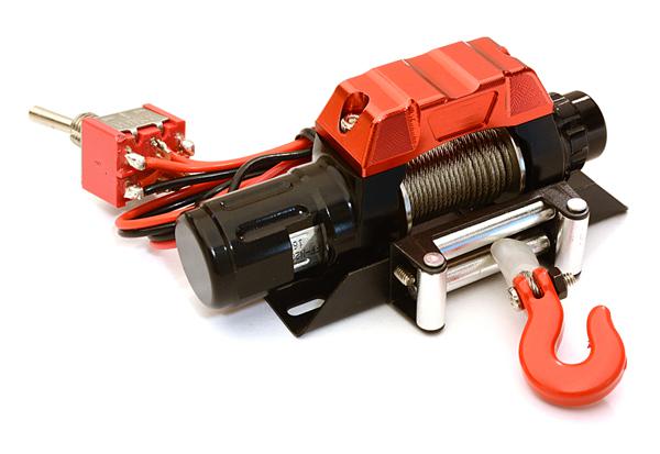CNC Machined Realistic Power Winch for Scale Rock Crawler 1/10 Size