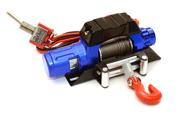 CNC Machined Realistic Power Winch for Scale Rock Crawler 1/10 Size