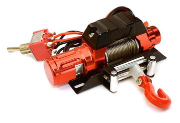CNC Machined Realistic Power Winch for Scale Rock Crawler 1/10 Size