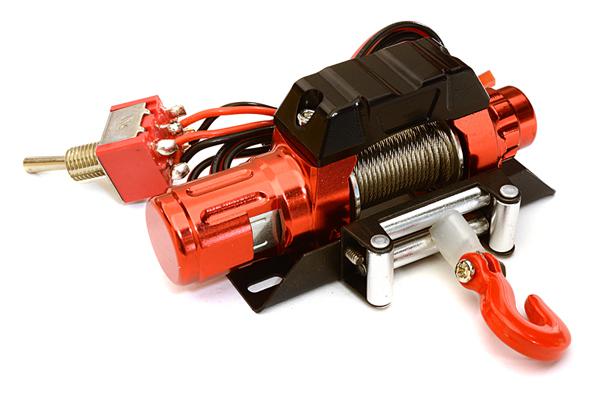 CNC Machined Realistic Power Winch for Scale Rock Crawler 1/10 Size