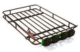 Realistic 1/10 Scale Luggage Tray 240x145x32mm with Roof Top LED Light Bar