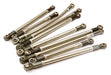 Complete Stainless Steel 10-Piece Linkage Set for Custom 1.9 & 2.2 Rock Crawlers