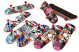 8pcs Mini Fingerboards, Finger Skateboard w/ Matte Surface (Random Pattern)