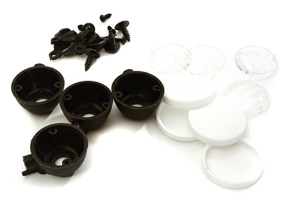 Realistic Spot Light (4) w/o LED, Plastic Housing for 1/10 & 1/8 Scale